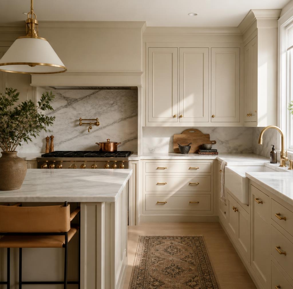 Hillside Kitchen — Cabinet Refinishing · Pasadena